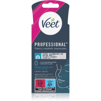 Veet Professional Benzi de ceara depilatoare pentru fata pentru piele sensibilă - imagine 2
